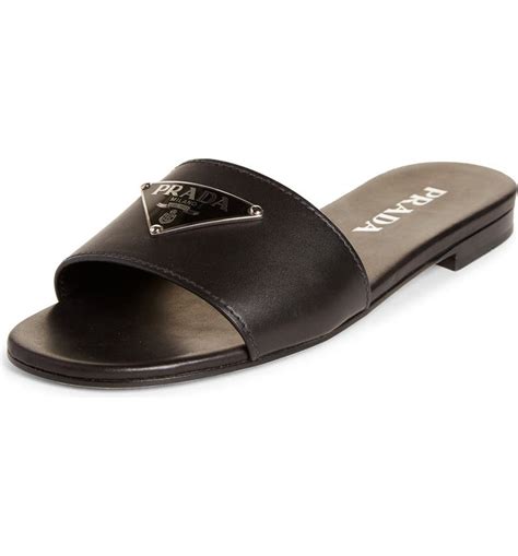 Prada Logo Slide Sandal (Women) 